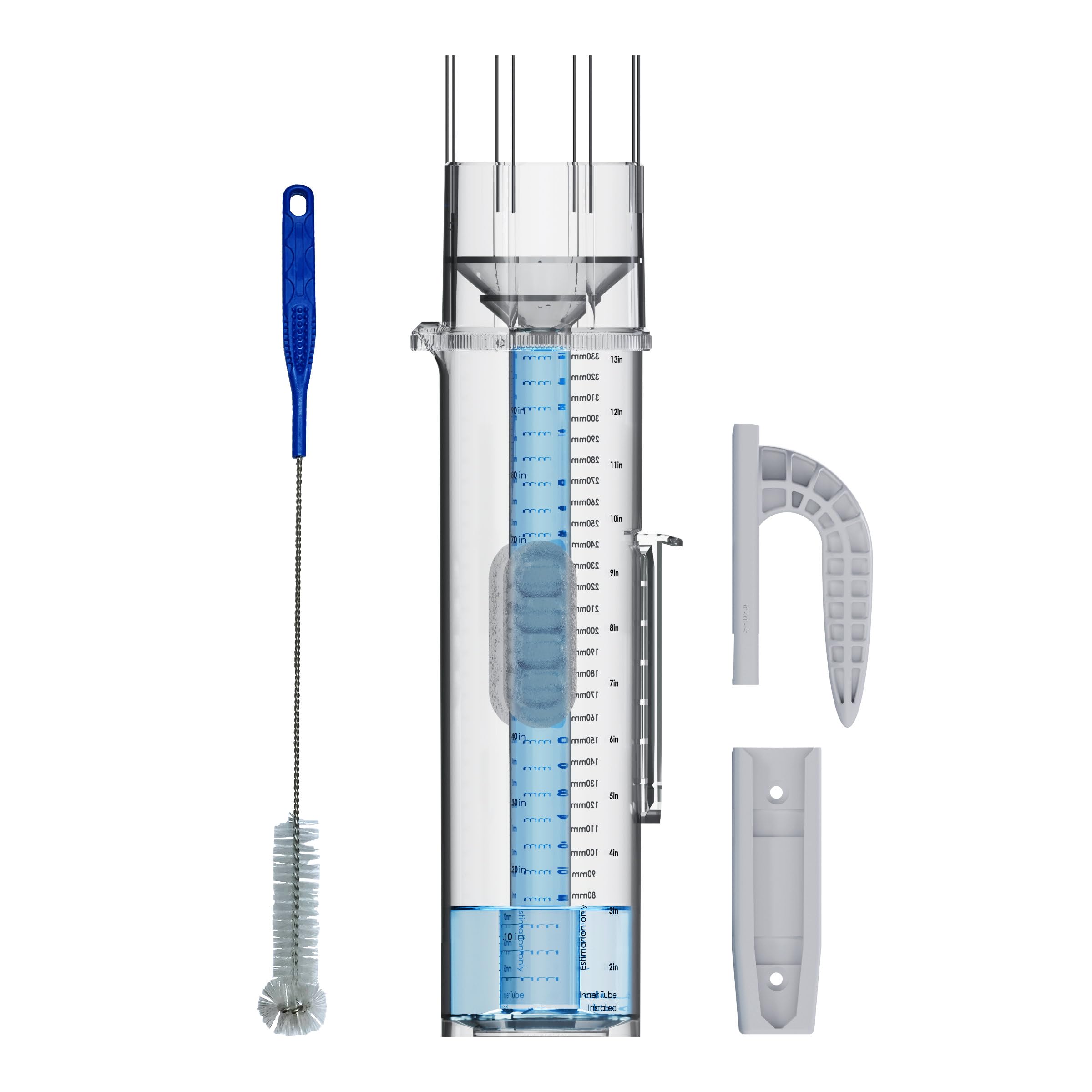 CLIMALYTIC Tropo Rain Gauge & Snow Gauge - Freeze-Proof All Weather Gauge for Extended Outdoor Use - Large 13.5" Capacity - Professional, CoCoRaHS-Approved Accuracy - Easy-to-Use Rain & Snow Meter