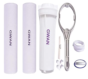 GWAN H TECH India 2 Spun Filter 1 Key 1 Housing Set White Pipe (1/4