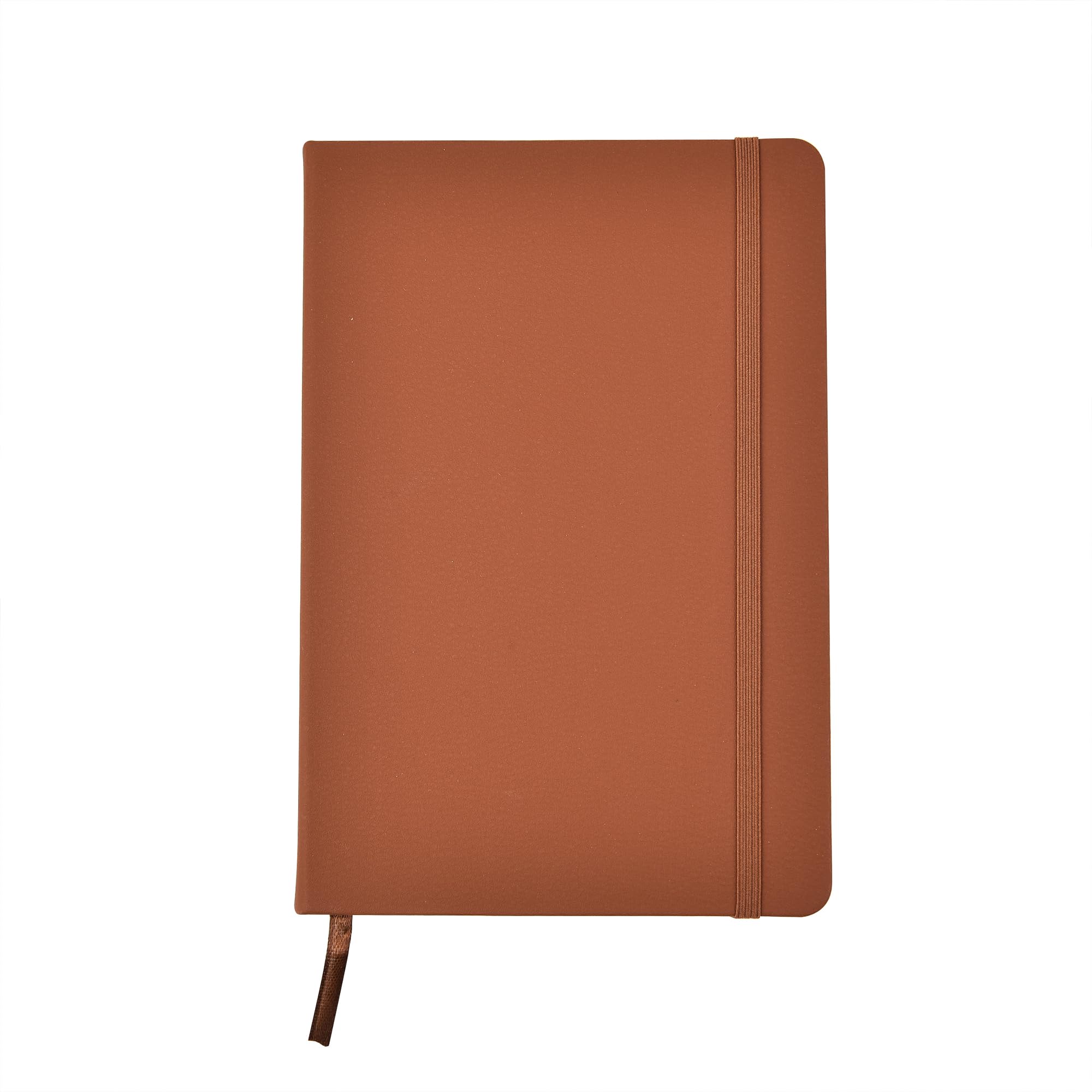 ARPAN Classic A5 Hardback Cover, Ribbon Marker with Elastic Closure Notebook Diary with 80gsm Paper, 136 sheets Perfect for Office, Home, School, Business (Brown) โ image 1