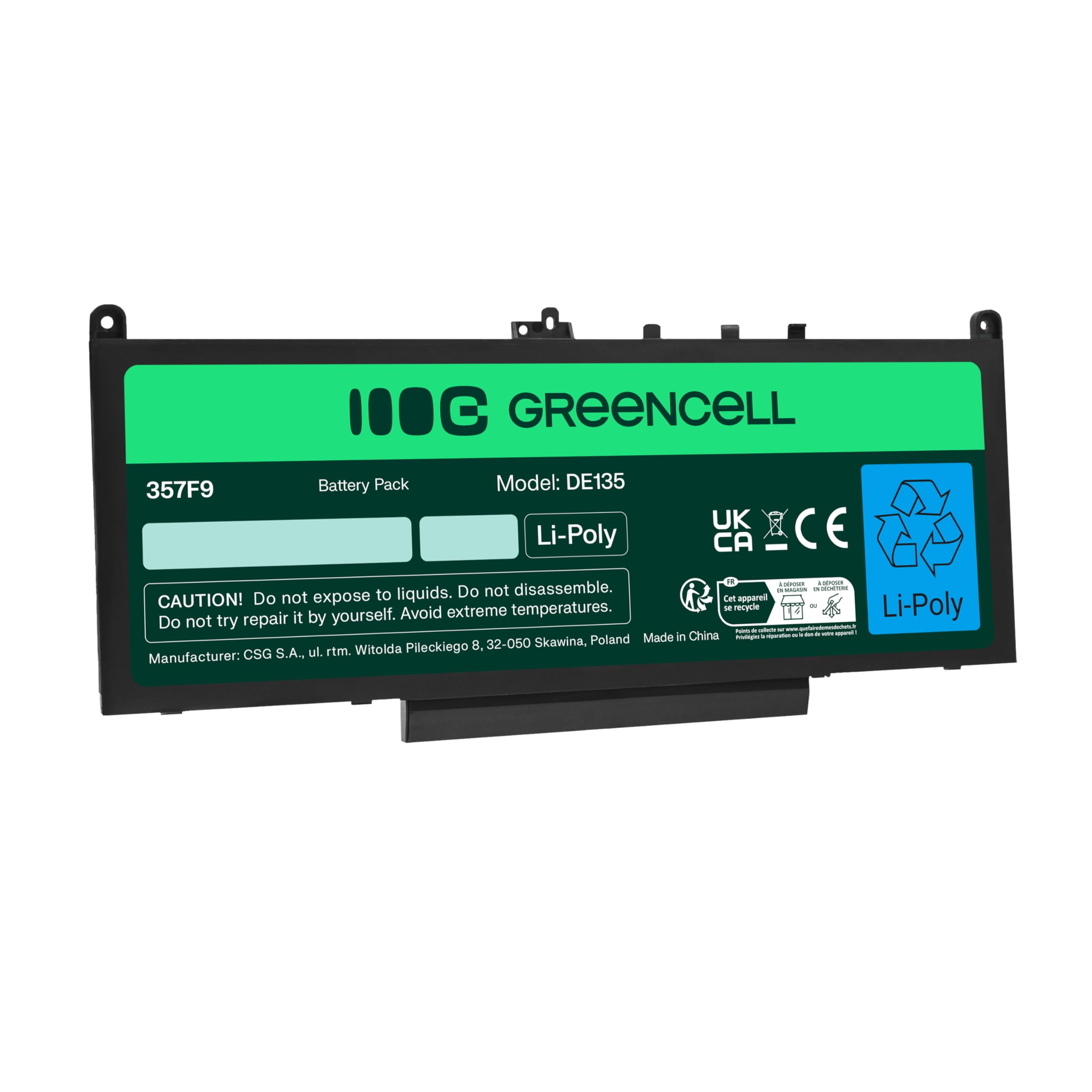 XITAIAN Batterie 7.6V 55Wh J60J5 MC34Y 0MC34Y 242WD - Remplacement Haute Performance Pour Dell Latitude E7270 E7470