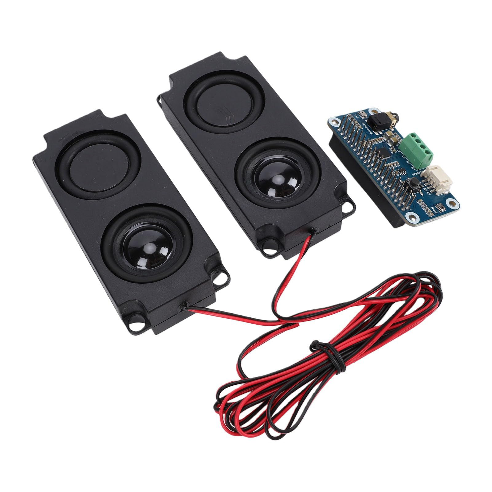 Sxhlseller Scheda di Espansione Scheda con Decodifica Stereo Professionale per RasPi 5 e 4B, Dimensioni Compatte con Altoparlante e Confezione di Viti
