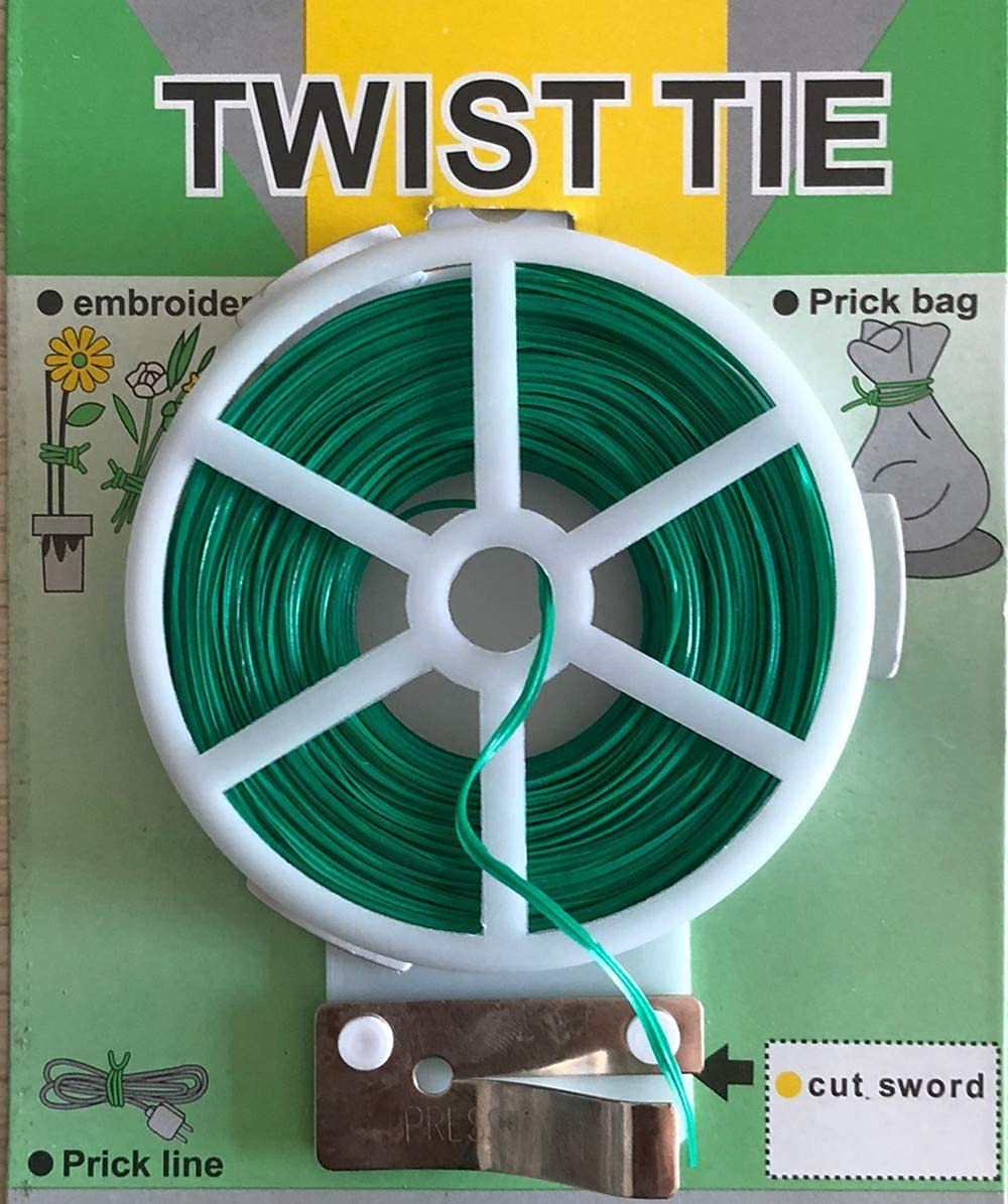 SHREETA Reel Twist Ties 100 Meter, PE Plastic Coated � Built-in Cutter for Garden Plant Support � Garden Plant Ties for Indoor, Outdoor, Home and Office Use (B09B6G5L9D) Amazon Price History, Amazon Price Tracker