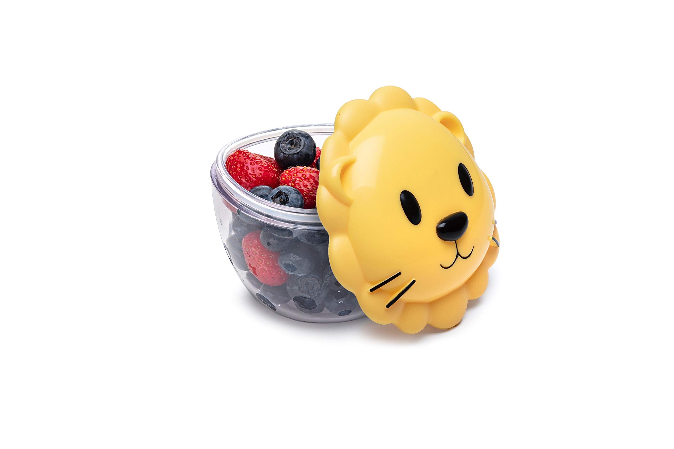 melii Animal Snack Containers with lids (Lion)