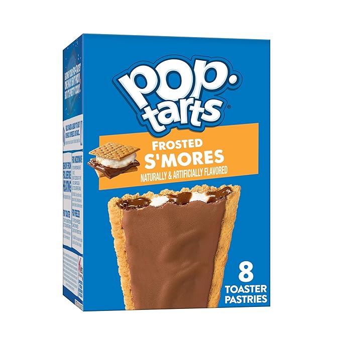 Pop-Tarts Toaster Pastries, Breakfast Foods, Kids Snacks, Frosted S'mores (8 Pop-Tarts)