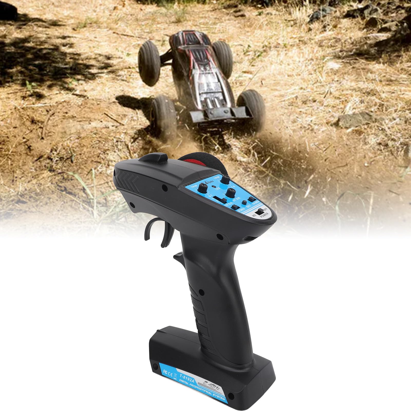 Rosvola Receptor para Coche RC, Alcance de 200-300m, Respuesta de 2ms