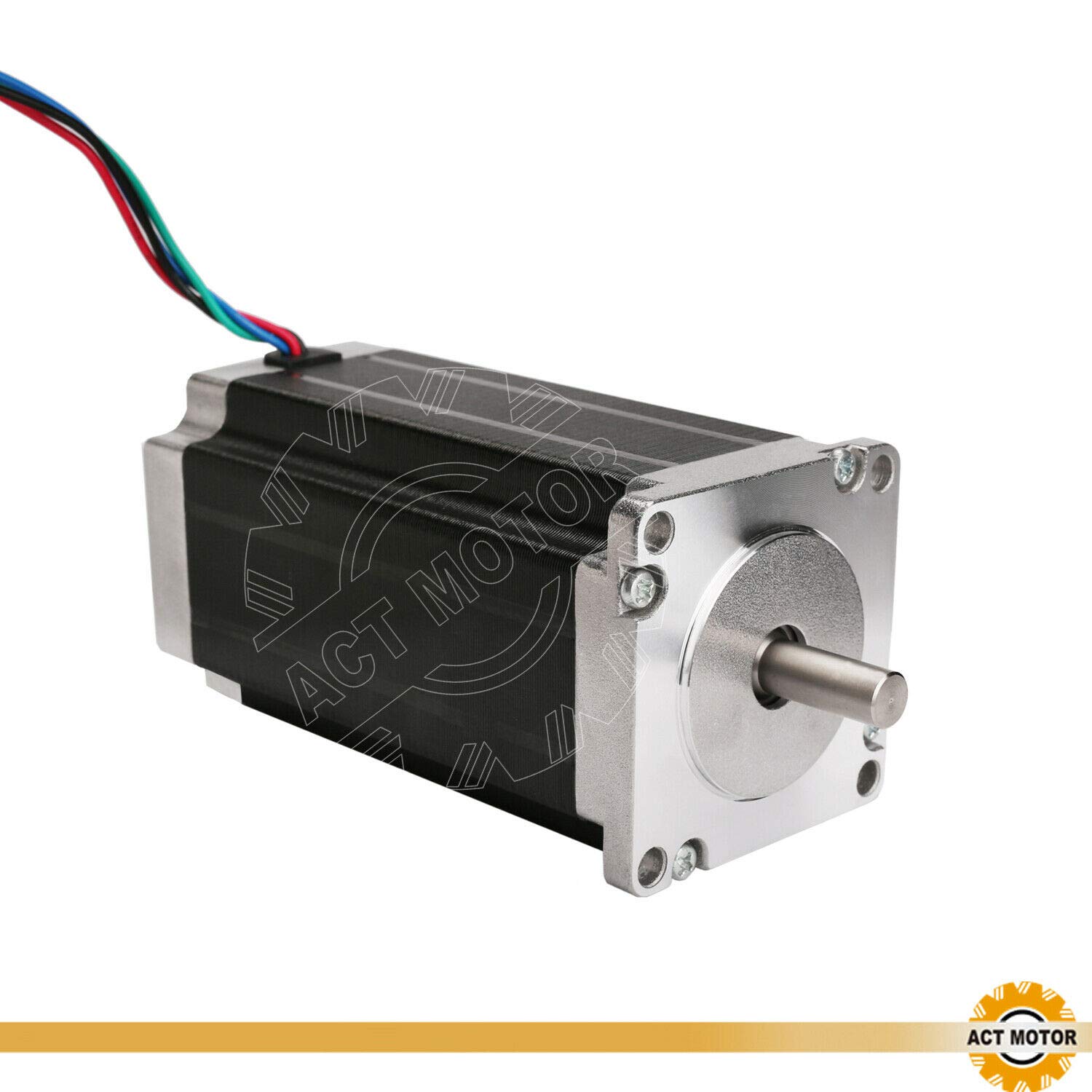 DE-SHIP FREE 1PC 23HS2442B Nema23 silnik krokowy 112 mm 425oz-in 4,2 A okrągły podwójny trzpień Φ8 mm Bipolar 1.8° CNC OEM ACT MOTOR GmbH