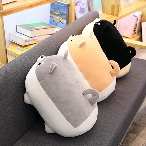 Miniatura 4 de Almohada de peluche de perro gordo de 19.6 pulgadas, Shiba Inu, lindos animales de peluche de Corgi