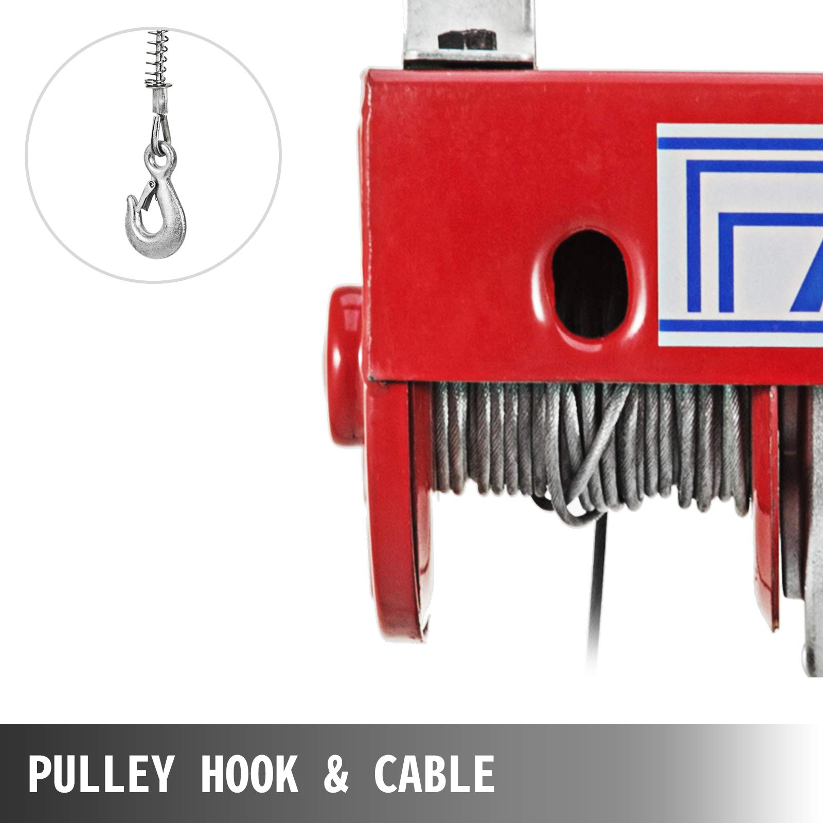 Happybuy 1100 LBS Lift Electric Hoist, 110V Electric Hoist, Remote