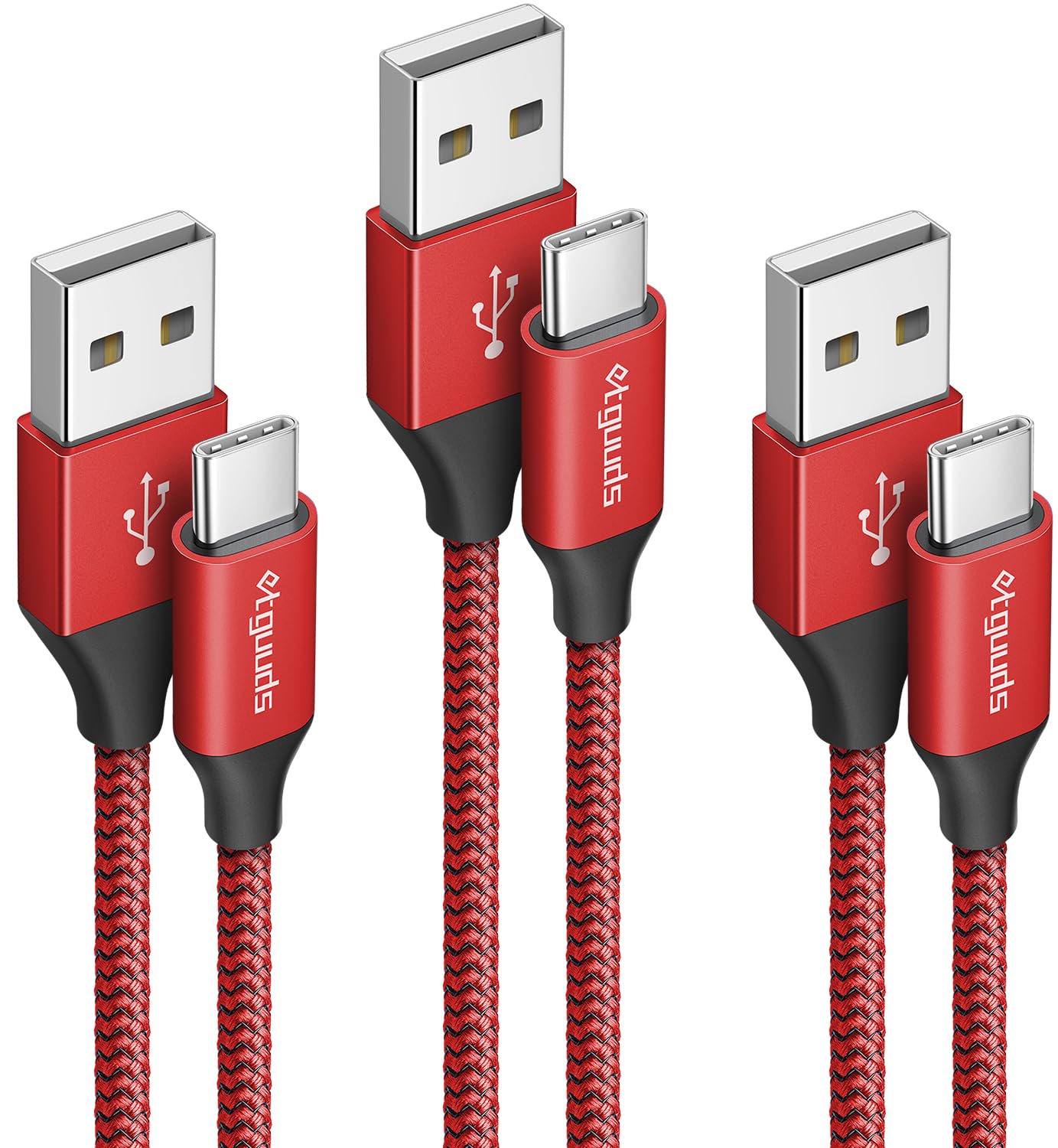 etguudsiPhone 16 Pro USB C Cable, (1M/1M/2M) USB Type C Phone Charger Cable Nylon CarPlay Fast Charging Power Lead for iPhone 16 15 Pro Max, Samsung S23 S22 S21 A53 A54, Pixel 6/7/8, Tab A7/ A8/ A9