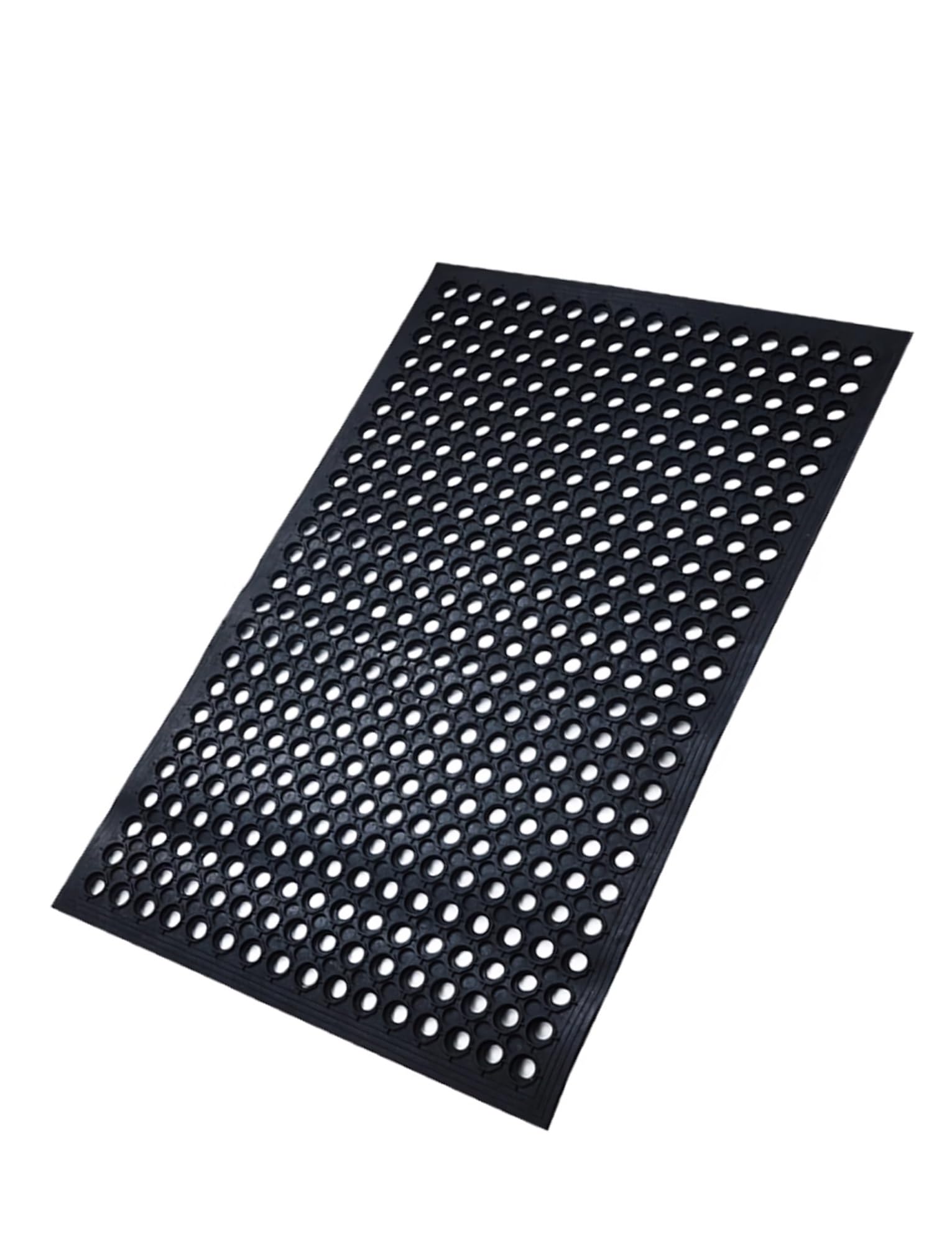 1 Piece Anti Fatigue Rubber Floor Mats with Drainage Holes 90x600 CM Indoor/Outdoor Entrance Mats for Kitchen Restaurant Bar and Bathroom Non Slip Cushion for Industrial Use(90x210x1cm/35x83x0.4in)