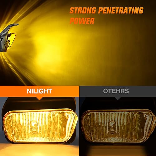 Miniatura 22 de Nilight Conjunto de luz antiniebla compatible con Chevy Silverado 1500 2500 2002 Chevy Silverado 1500 2500 2001-2002 3500 Chevy Silverado 2000-2006