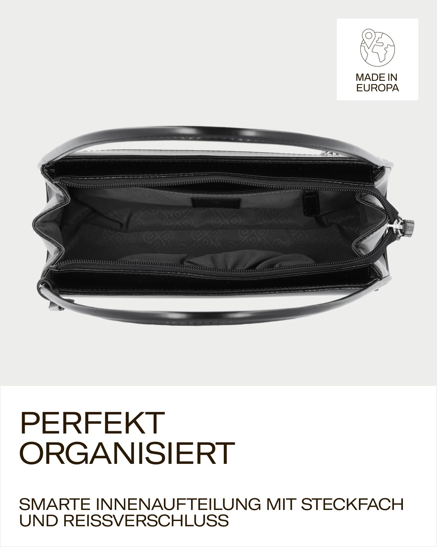 Picard Tasche Damen Schultertasche Berlin | Kleine Handtasche aus Echtleder mit Reißverschluss, gesicherten Innenfach & doppelten Trägeriemen | Elegant, Modern, Hochwertig