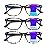 CLASAGA Progressive Multifocus Reading Glasses for Women, Pattern Print Blue Light Block Stylish Ladies Computer Readers (3 Mix, 1.75, x)