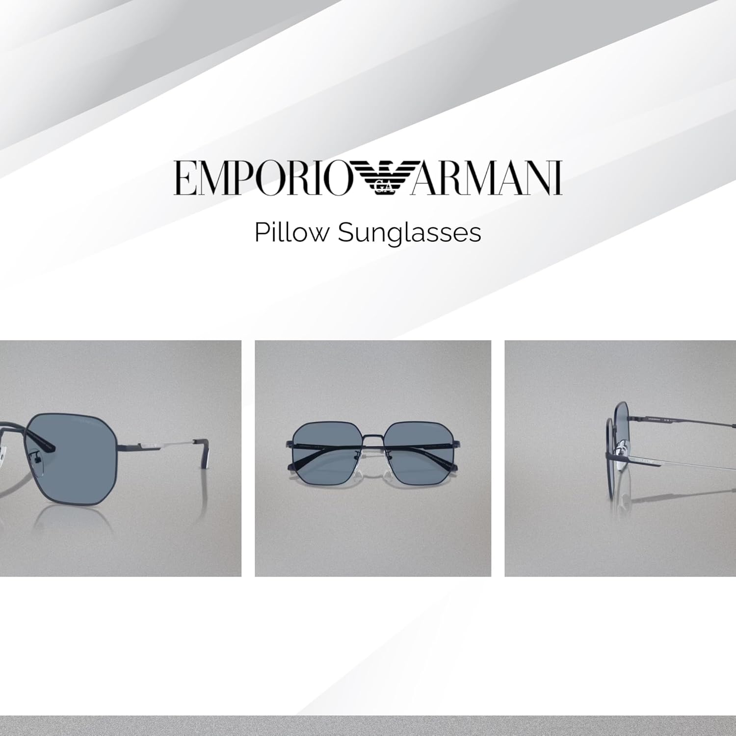 EMPORIO ARMANI EA2154D 57MM Pilot Sunglasses For Men +BUNDLE with ACCESSORY EYEWEAR KIT - Image 5
