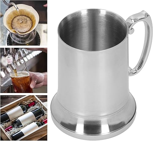 Miniatura 6 de Taza de acero inoxidable, suministros para bar, vasos de copa de hotel, vidrio de cerveza, vaso de cóctel con aleación de aluminio plateado para