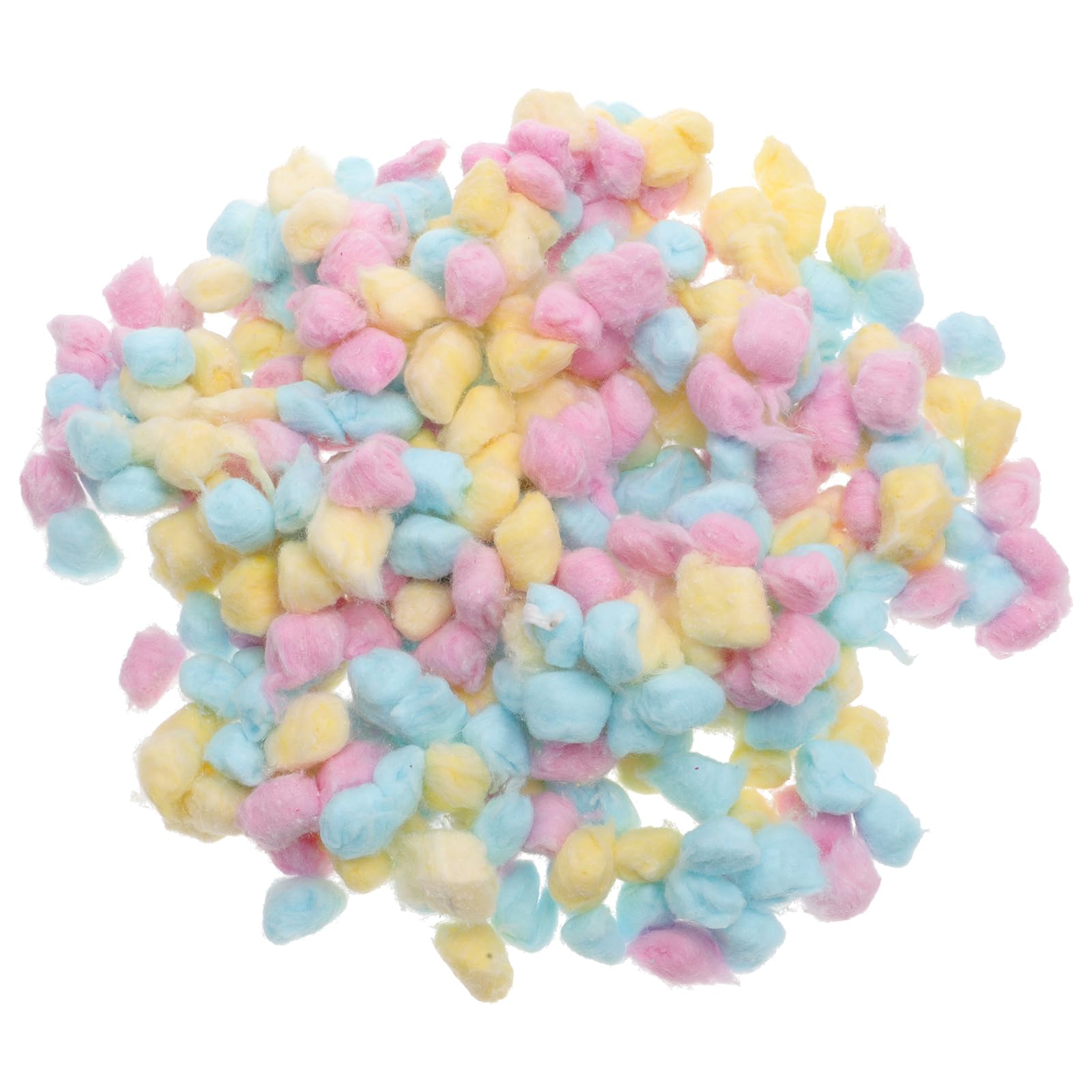 500g Farbige Baumwoll Wattebällchen zur Gesichtsreinigung von Babys Weiche Leichte Wattebäusche für Make Up Entfernung und Bastelarbeiten