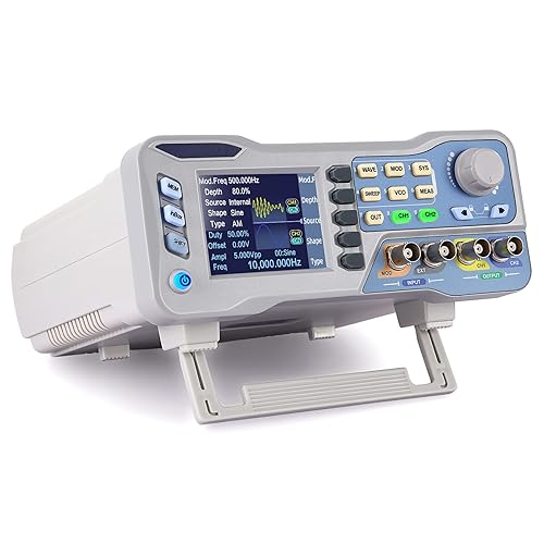 Vista 8 de Koolertron DDS Contador de generador de señal, pantalla de 2.4 pulgadas, medidor de frecuencia de generador de onda arbitraria de doble canal