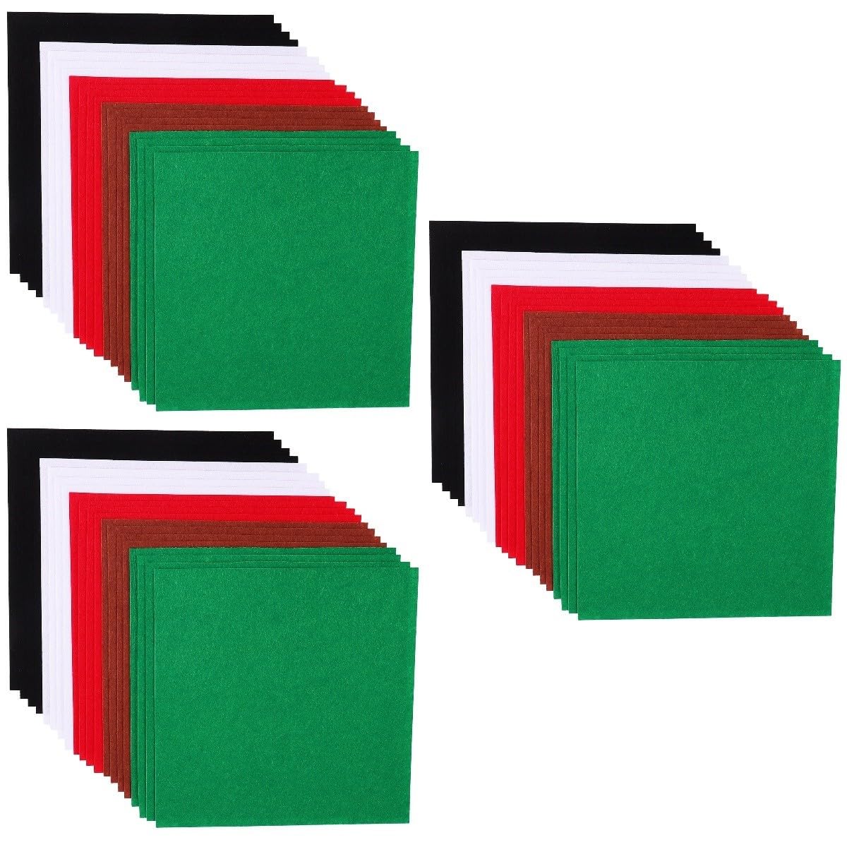 60stücke Teiliges Bunter Filzplatten Für Bastelprojekte Weihnachtsdekoration Für DIY-handarbeiten Kreative Gestaltungen