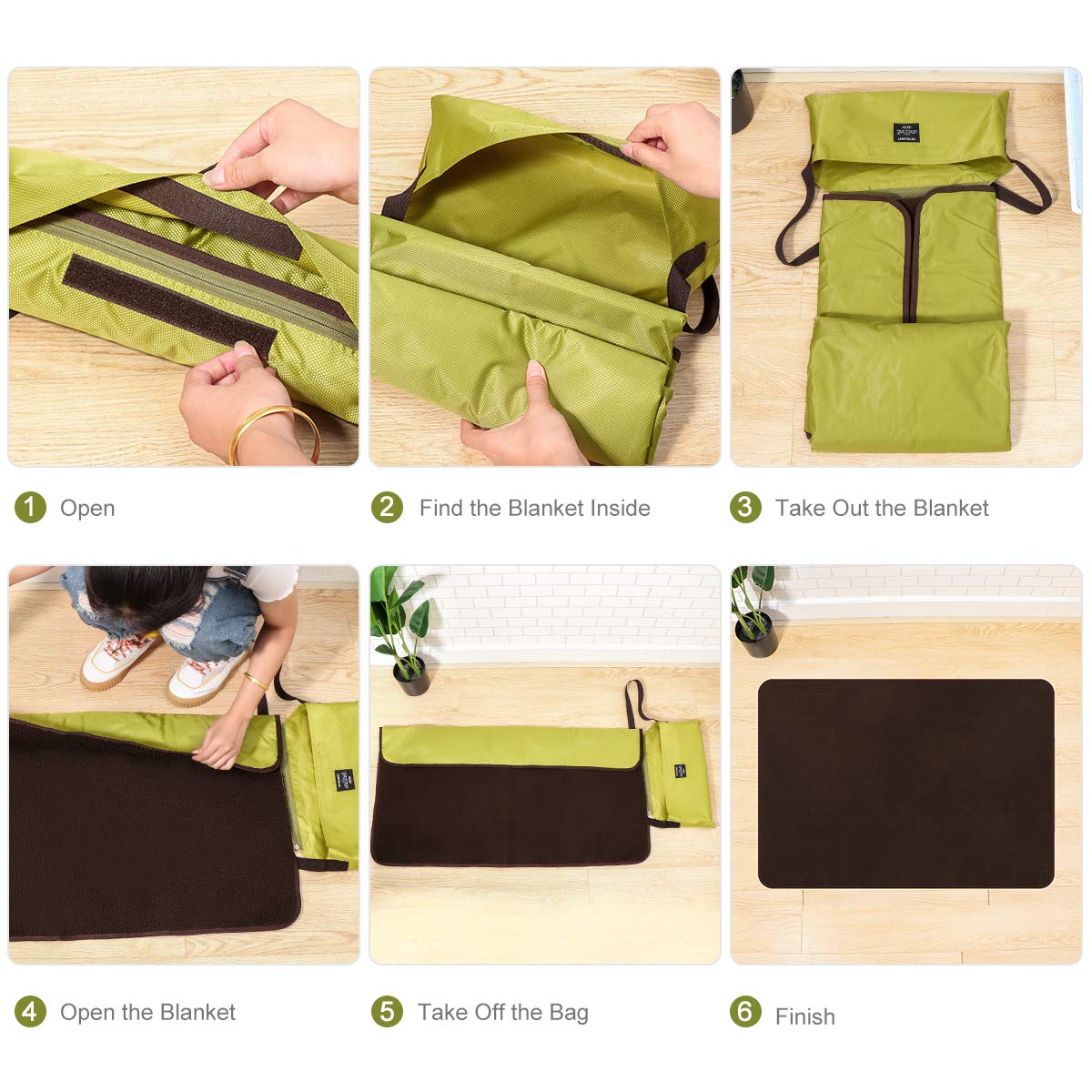 Cozlly Hundedecke 100x70cm - Faltbare Wasserdichte Outdoor-Decke Mit Tasche