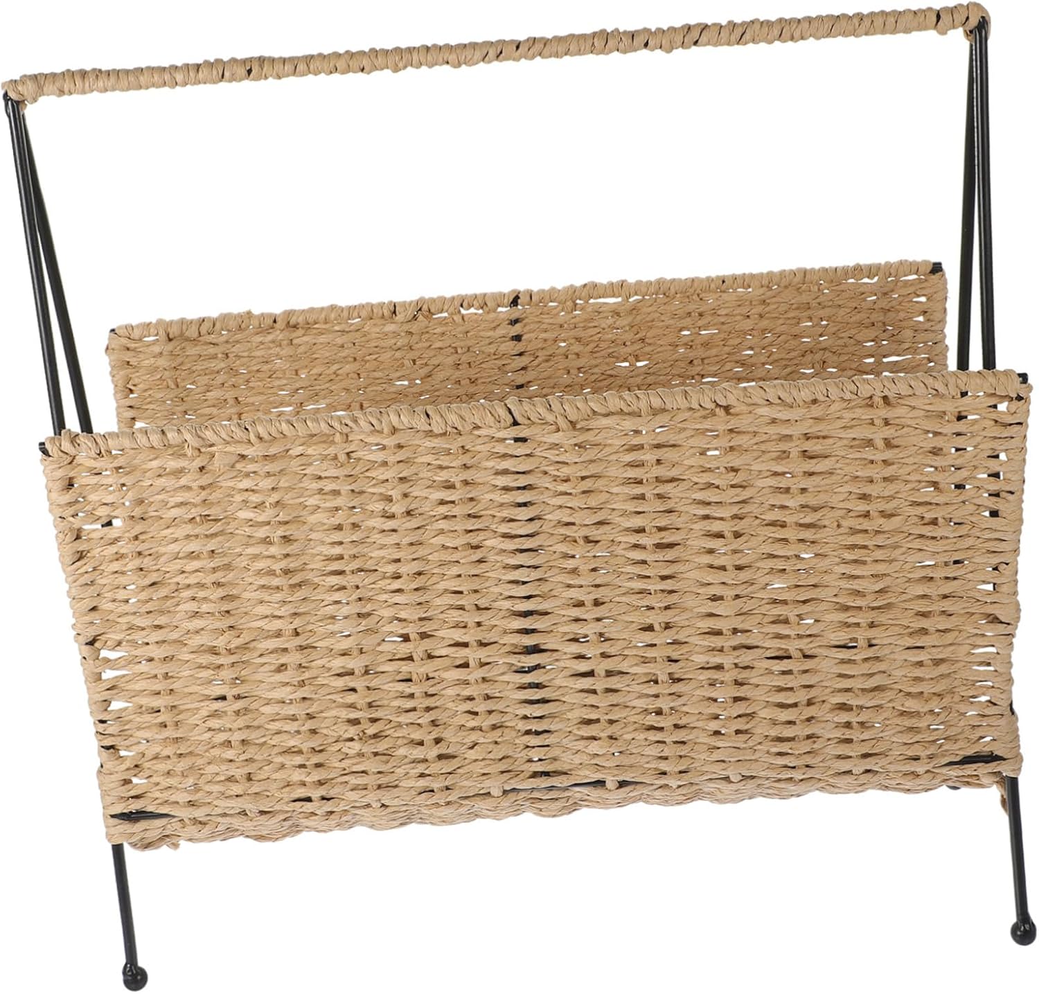 OUNONA Rustic Style Storage Basket Large Capacity Fruit Bread Candy Organizer Wicker Decor Snack Home Supplies