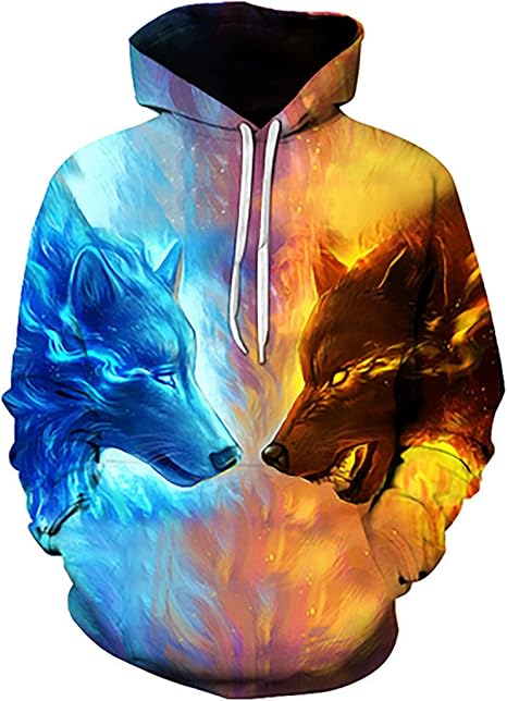 Amazon.com: Sudadera con capucha para hombre, impresión 3D, colores  brillantes, patrón transparente, unisex, con capucha, casual, lavable,  tendencia para hombre, edición holgada, con capucha para hombre, novedad,  creatividad interesante : Ropa, Zapatos