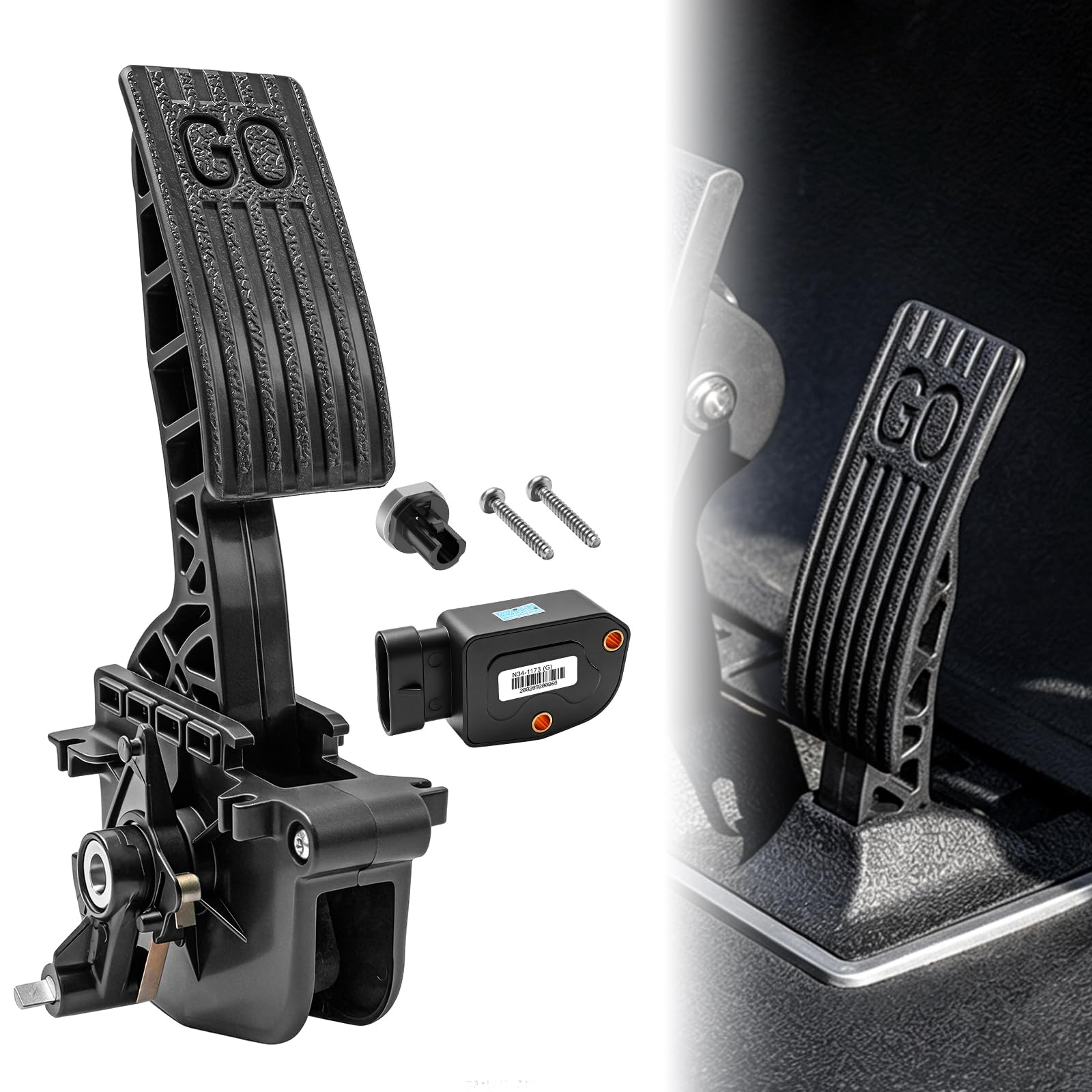 Panglong Golf Cart Accelerator Pedal Assembly with Throttle Sensor Kit-2nd Gen Accelerator Pedal Assembly, Suitable for 2010-Up Club Car Precedent, Tempo, Onward Gas Models, Replaces OEM #102595502 : Sports & Outdoors