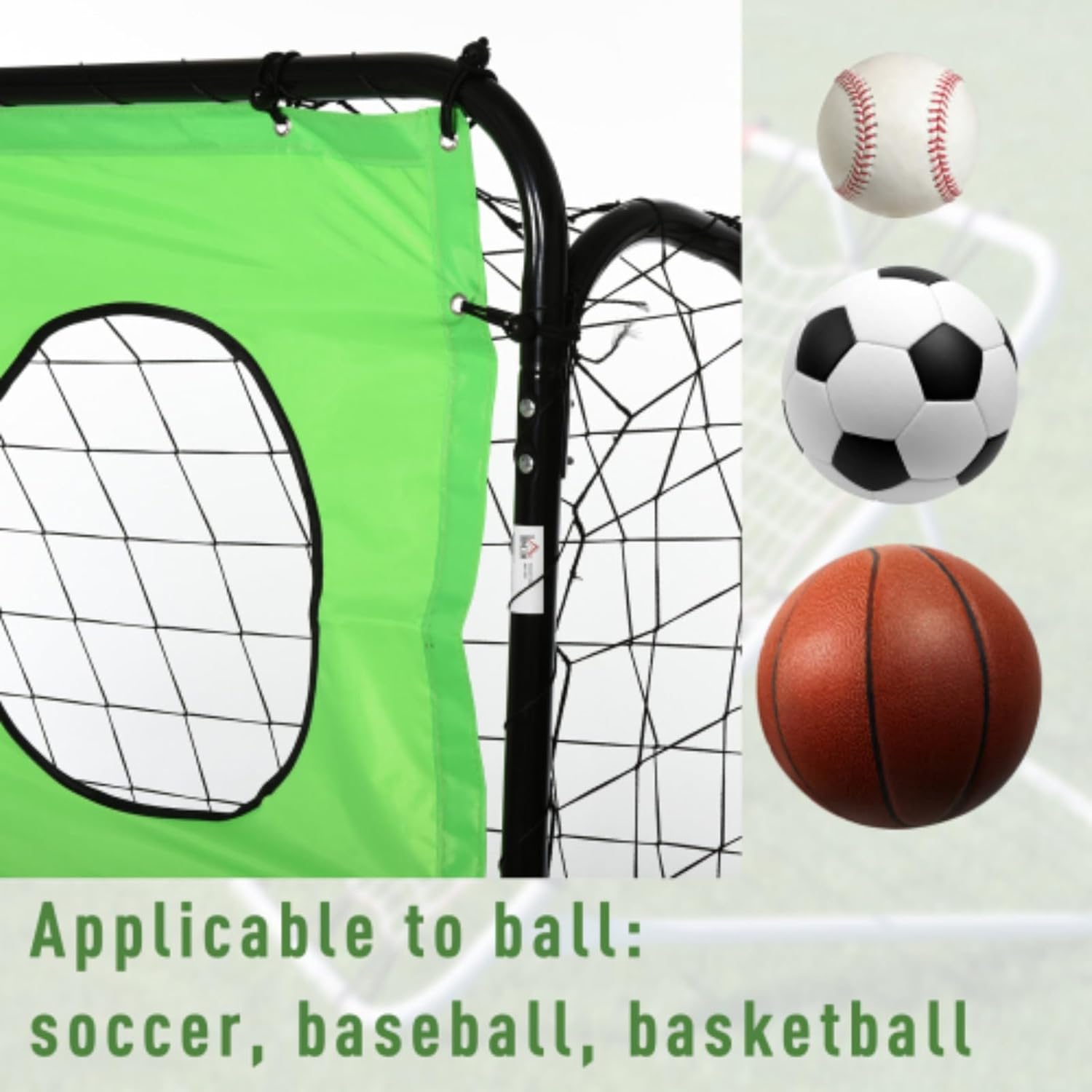 8 X 3 Ft Goal Goal 2 in 1, Soccer Goal, Indoor Outdoor Backyard with All-Weather Polyester Net