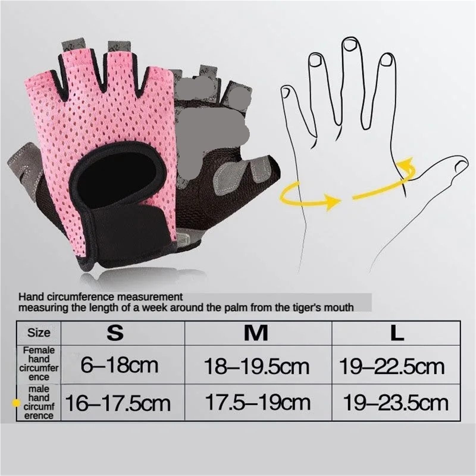 Guanti da Fitness Guanti Sportivi da Donna Fitness Guanti Mezze Dita da Uomo Traspiranti in Seta di Ghiaccio Antiscivolo Attrezzatura da Allenamento for Yoga per Fitness(Pink,XL)