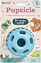 WOOF Party Pupsicle - Long-Lasting Interactive Dog Toys for Boredom - Low-Mess Design - Birthday Gifts for Dogs - Large Dog Toys - Buddy Blue