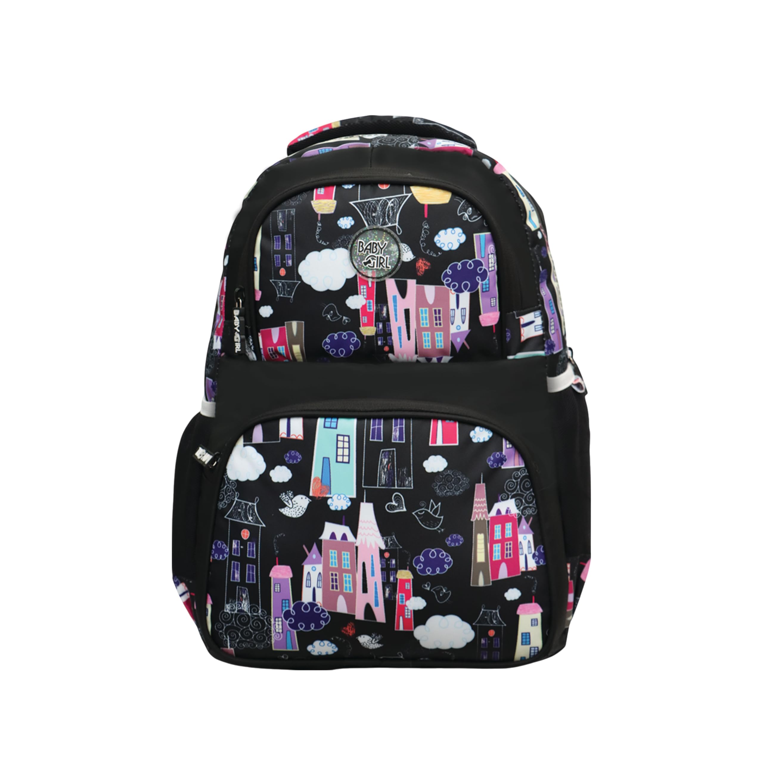 School Backpack For Girls |19 In-35Ltr with Laptop Sleeve, Rain Cover and Three Compartments with Padded Shoulders |Best for Books,Stationery,Lunch Box & Essentials-image-47