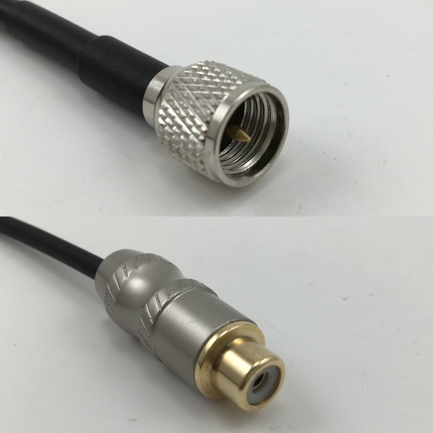 15 feet RFC195 KSR195 MINI UHF MALE to RCA FEMALE Pigtail Jumper RF coaxial cable 50ohm Quick USA Shipping
