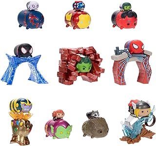 Disney Tsum Tsum Marvel Adventures Mini Figures Story Sets in Blind Packs from Wave #1, Includes 4 Blind Packs [Amazon Exclusive]