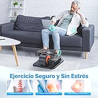 Vista 5 de Under Desk Elliptical Machine, Electric Elliptical Leg Exerciser for Seniors Fully Assembled, Quiet & Portable Electric Seated Pedal Exerciser with