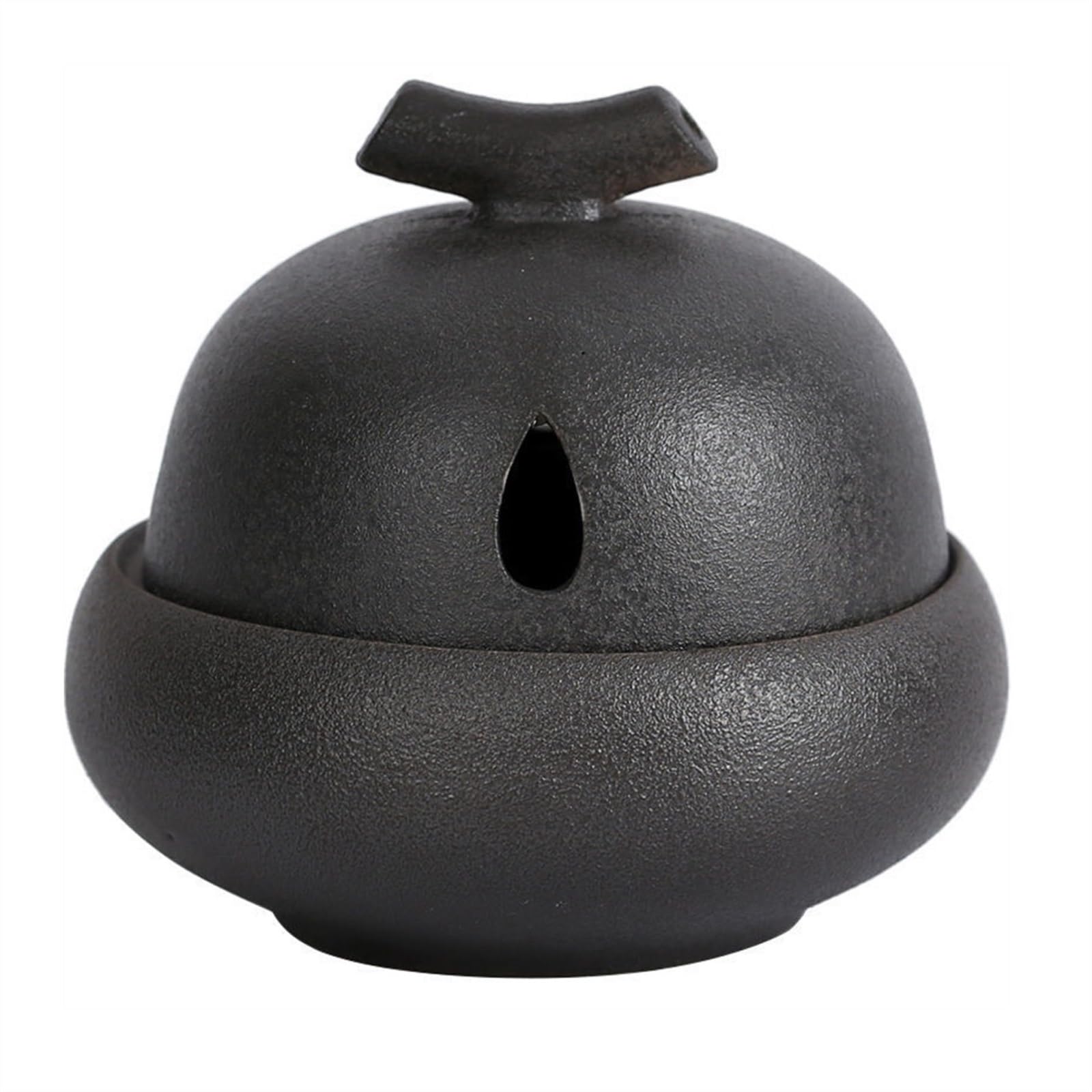KANLVU Ceramic Garlic Keeper with Lid, Durable Garlic Holder, Keeps Garlic Cloves Fresh, Garlic Jar for Countertop or Pantry Storage