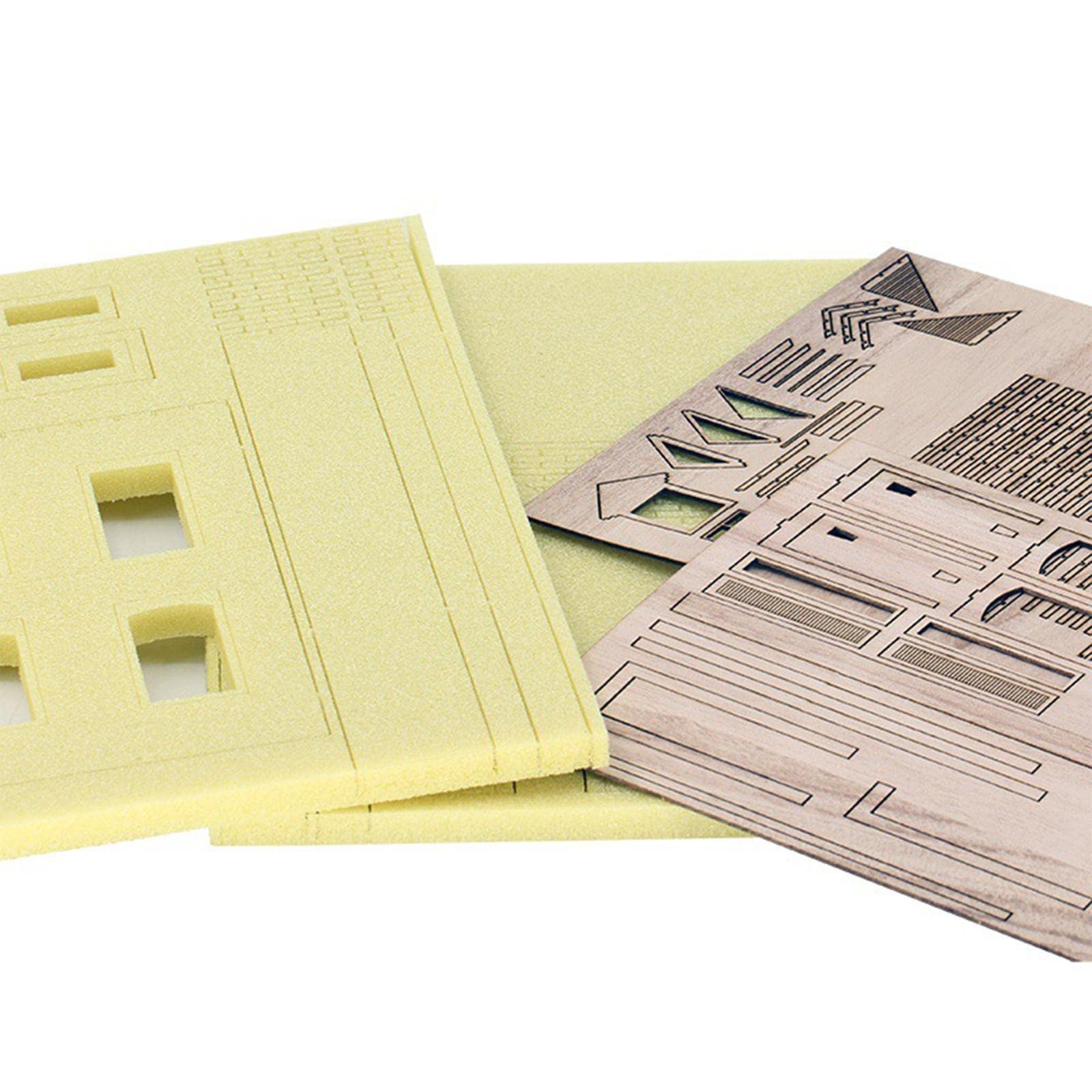 Colcolo Non Verniciato 1/35 Kit per Modellini di Edifici Rovine Diorama Disposizione in Legno Fatta per Materiali da Costruzione