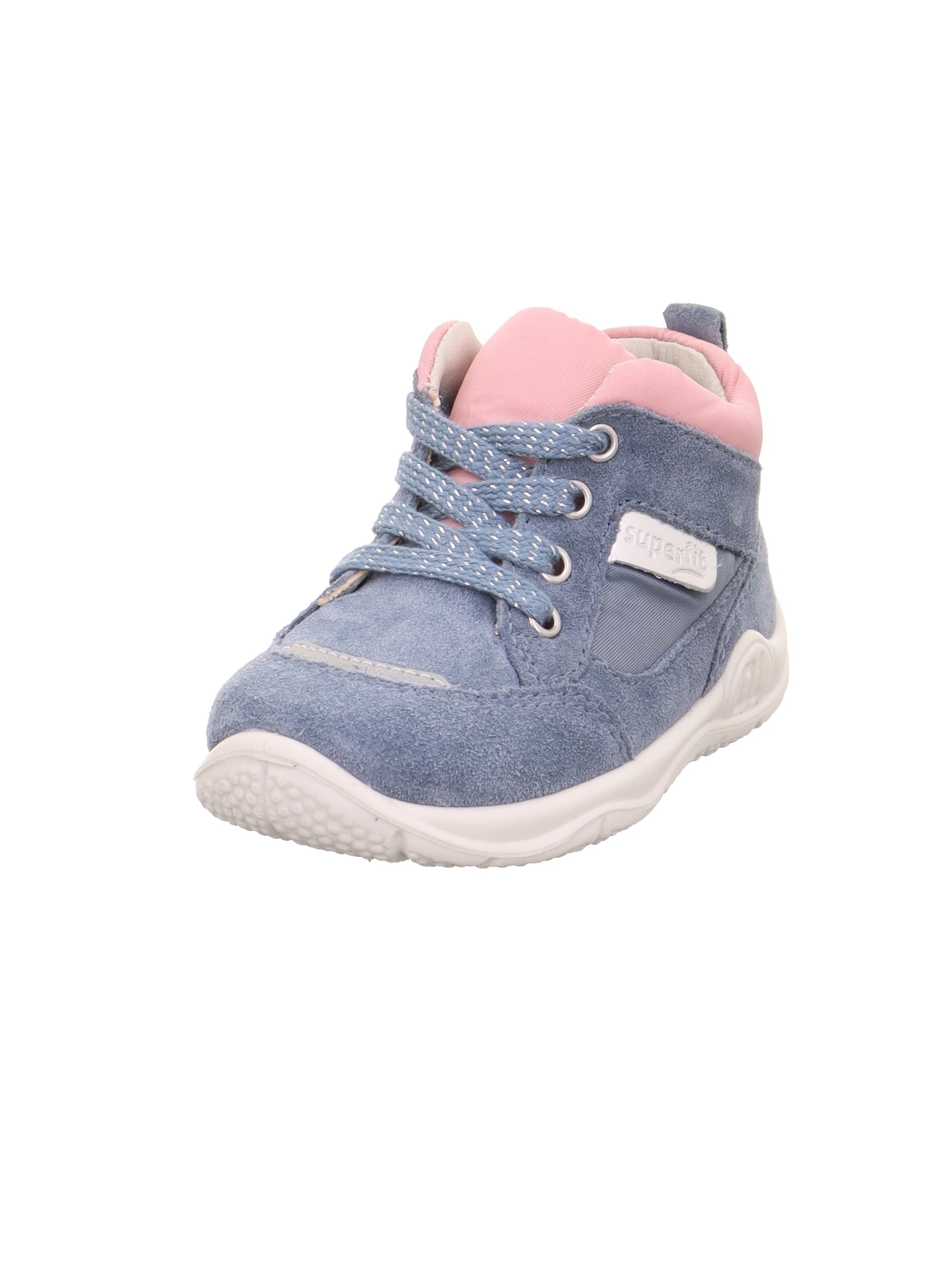 Superfit Universe 8020 First Walking Shoe, Blue/Pink, 21 EU Wide, Blue Pink 8020, 4.5 UK Child