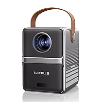 【Tiro Corto】Mini Proiettore WiFi Bluetooth 18000 Lumen Proiettore Portatile, WiMiUS Mini Proiettore Supporta 1080P Full HD Videoproiettore 5G WiFi per Home Cinema, iOS, Android, Loptop, USB, PS5, AV