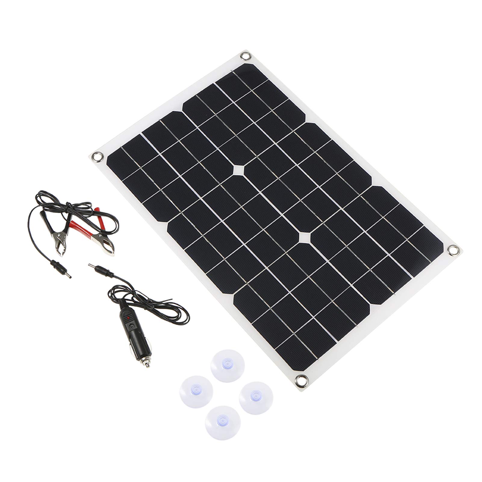 Festnight DC 5V / DC 18V 50W Dual Output Solar Panel with 2 USB Interface Car Charger IP65 Water Resistance Portable Completed Accessories for Outdoor Camping Hiking Fishing Climbing-image-21