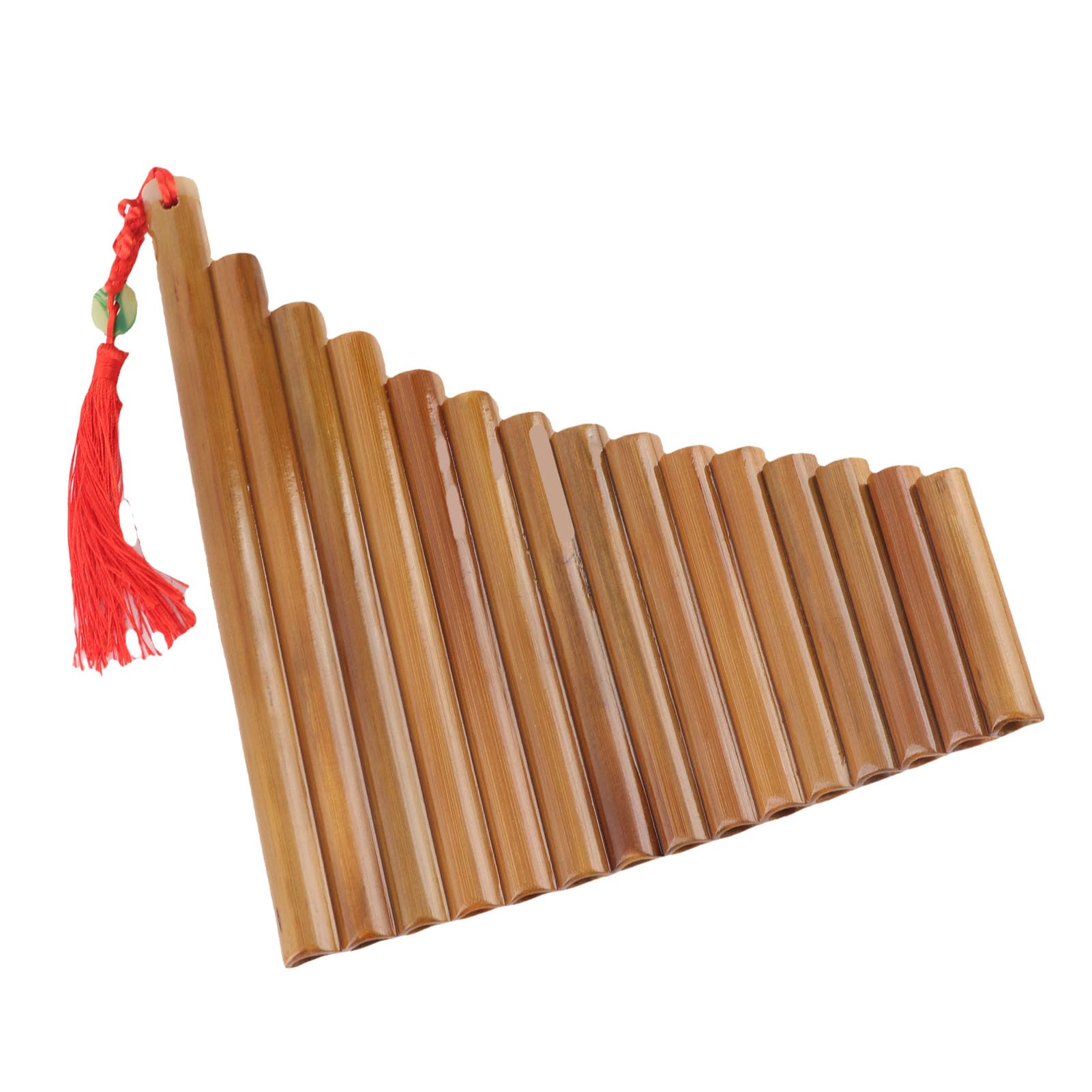 SEAFRONT Flauto di Pan, Flauto di Pan in bambù con Canne Accordabili, Sol Maggiore a 15 Note, Ottimo per Principianti e Studenti (Mano destra)