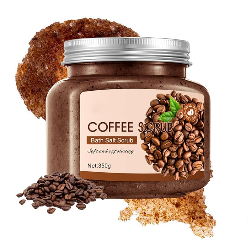 Esfoliante corporal de café e sal com fragrância de rosa XMXueMei, 350 g