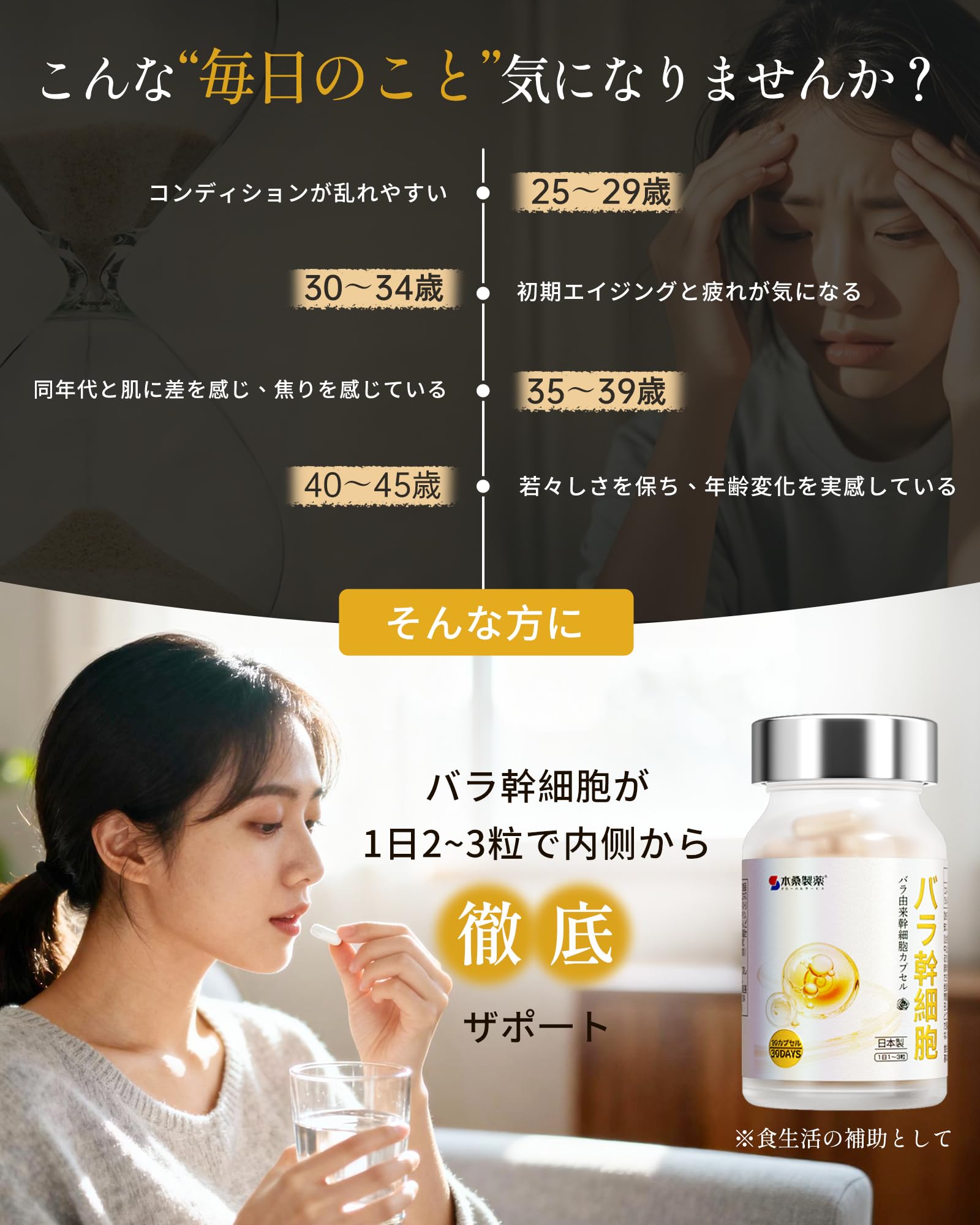 Amazon | ローズサプリ 美肌サプリ 【医師監修・日本製】バラ幹細胞