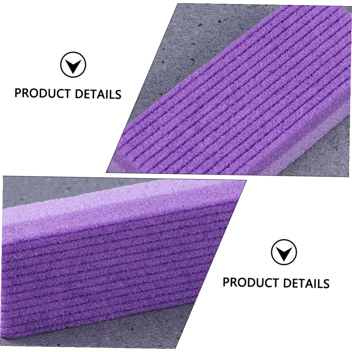 FRCOLOR 18 Piezas Herramienta De Molienda De Pie De Piedra Pómez Removedor De Callos Para Limas De Pies Exfoliante De Pies Frotamiento Tabla Para Frotar Los Pies Hombre Crujiente Púrpura