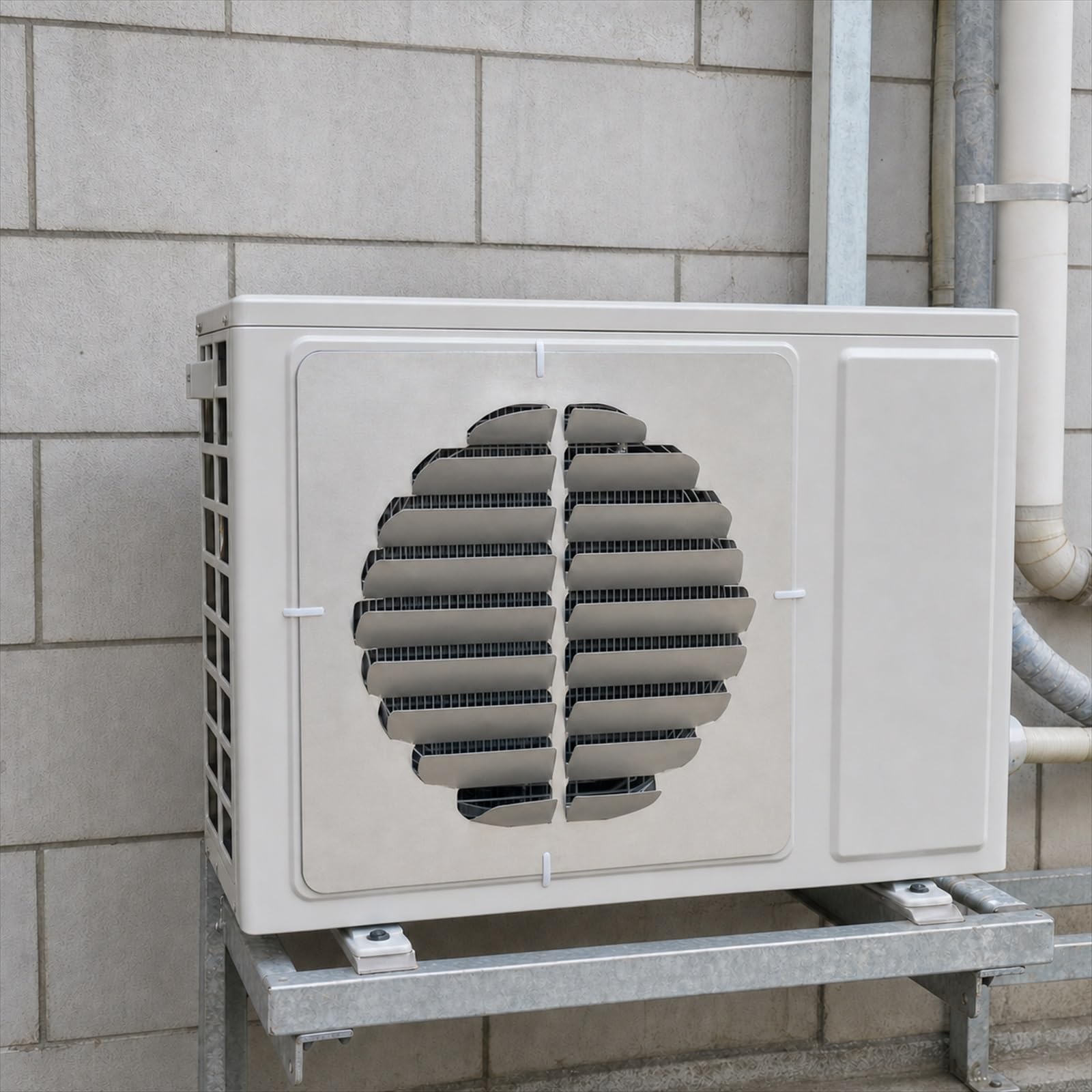 Deflettore otturatore in Acciaio inossidabi,AC unità Esterne Copertura di Sfiato,Deflettore d'Aria per condizionatori Esterni,Antiruggine,Ventilazione,per condizionatori d'Aria a Parete