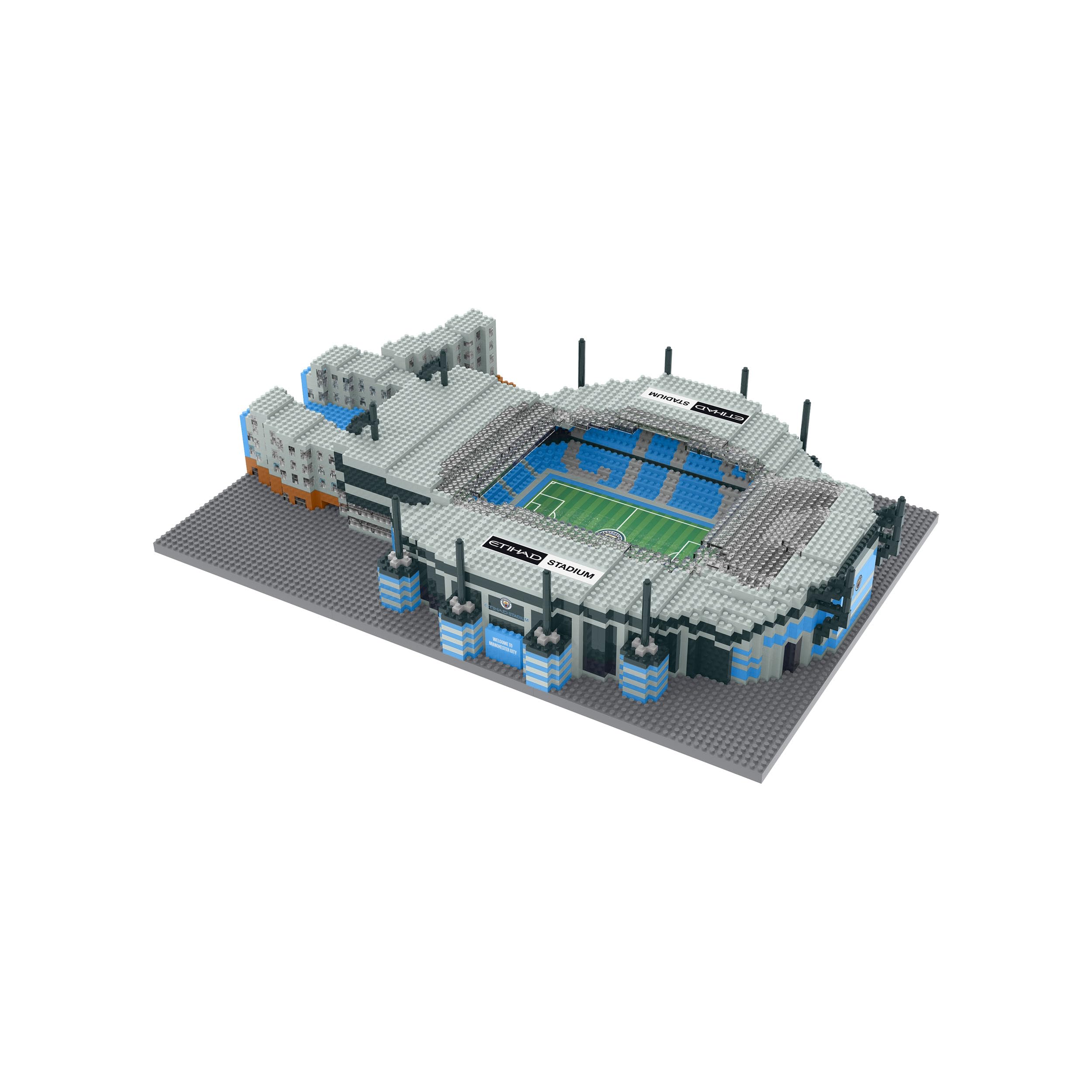 FOCO Produit sous Licence Officielle Manchester City FC Etihad BRXLZ Stade 3D Briques Jouet de Construction Modèle