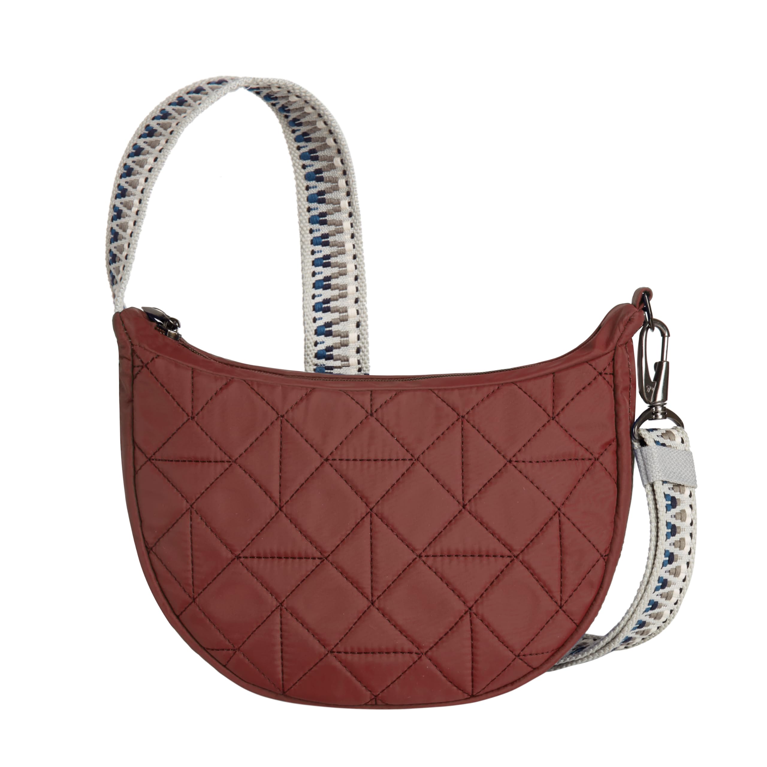 Travelon Anti-Theft Boho Crescent Crossbody, Borsa a Tracolla Unisex-Adulto, Taglia Unica