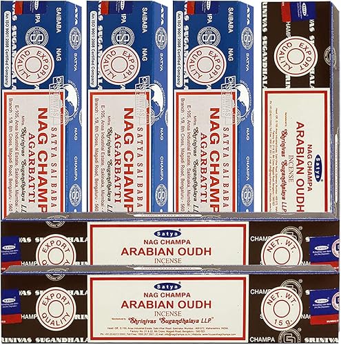 Miniatura 10 de Nag Champa - Varillas de incienso y salvia blanca californiana con soporte de incienso, paquete para fragancia del hogar y decoración espiritual