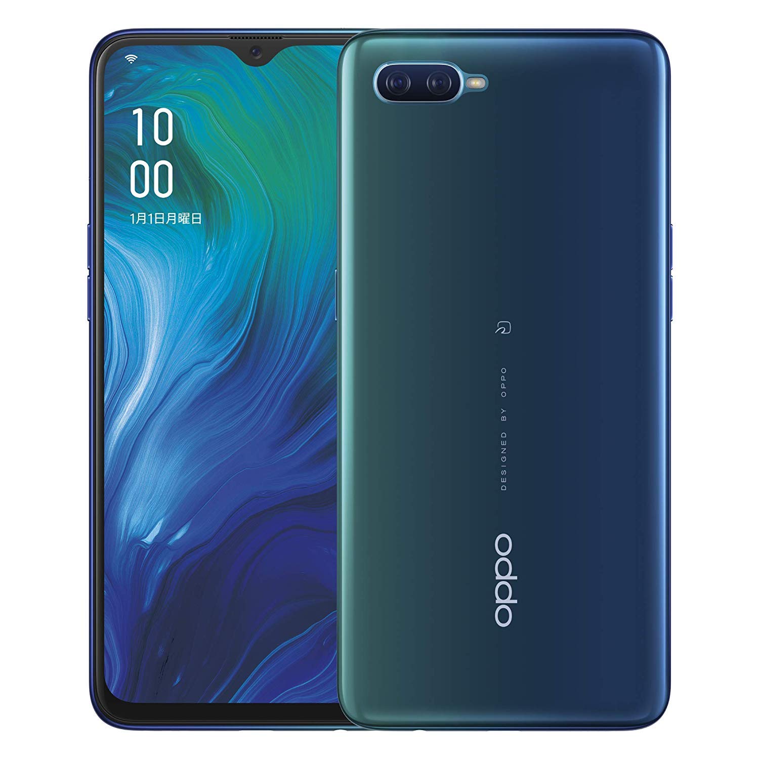 OPPO Reno A 128GB ブルー simフリー 天モバイル OPPO - OPPO オッポ Reno A 楽天版 128GB ブルー SIMフリー