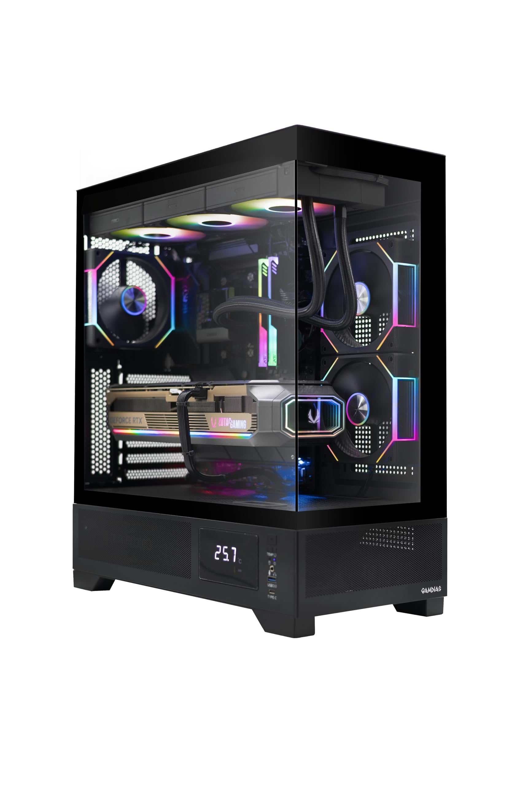 ZOTAC MEK AI-Enhanced Gaming PC Desktop Computer - NVIDIA GeForce RTX 5090, AMD Ryzen 7 9800X3D Up to 5.2GHz, 32GB DDR5 RGB, 2TB NVME M.2 SSD, 1300W 80+ Gold PSU, WiFi 7, Windows 11