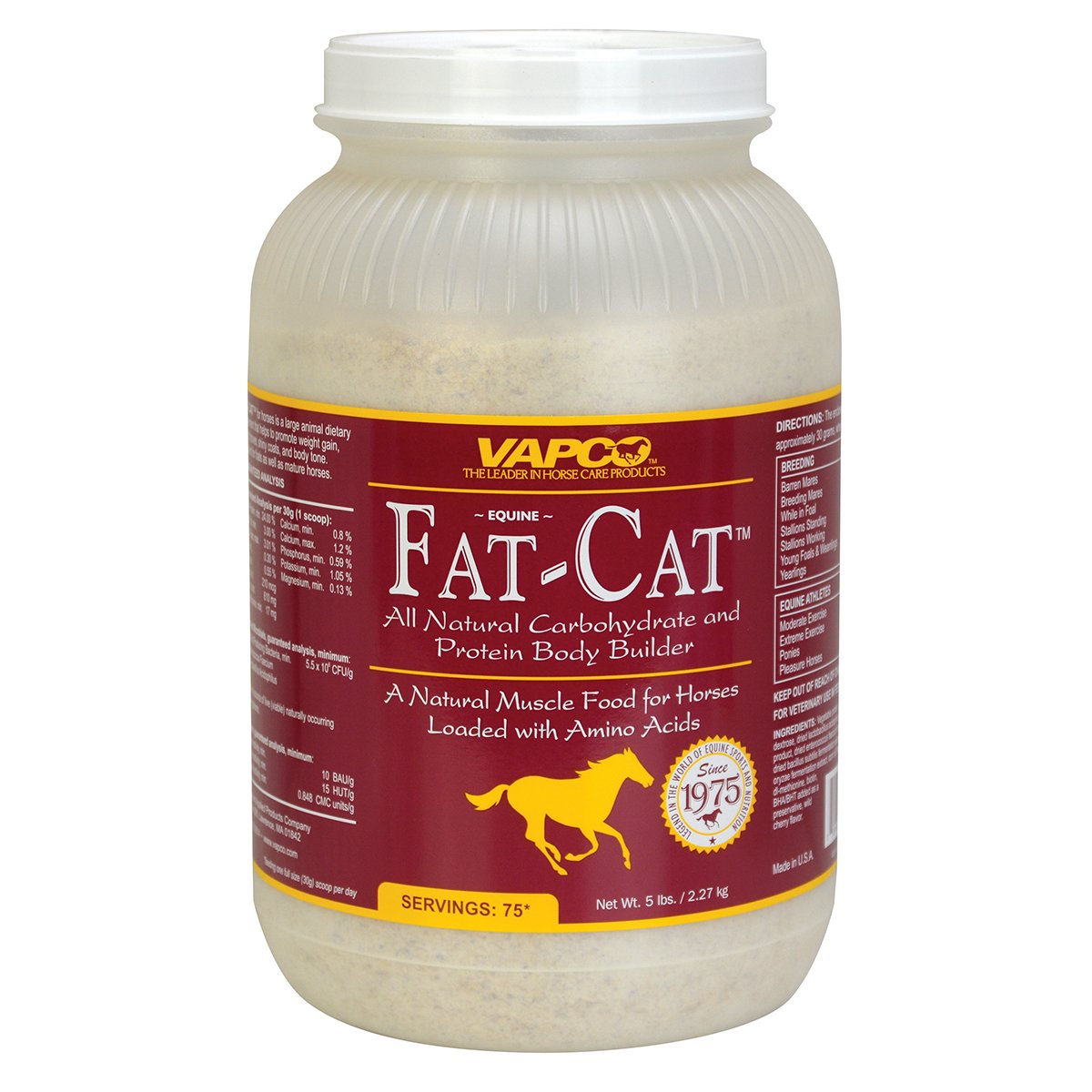 VAPCO 858004 Equine Fat-Cat Body Builder, 5 lb