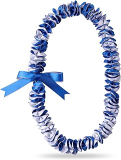 Widened Graduation Leis Handmade Double Braided Hawaiian Flower Leis for High School College University Party Decorations